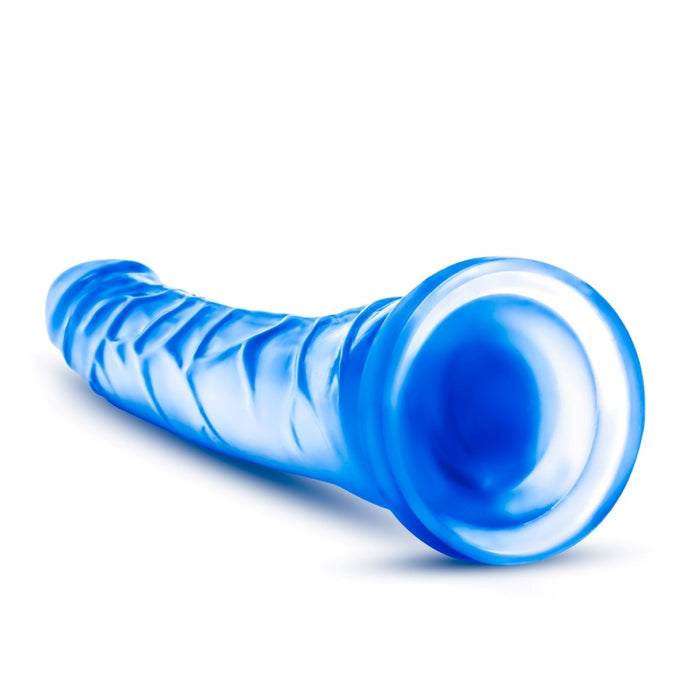 B Yours Sweet N' Hard 6 Realistic Blue 8.5-Inch Long Dildo With Suction Cup Base