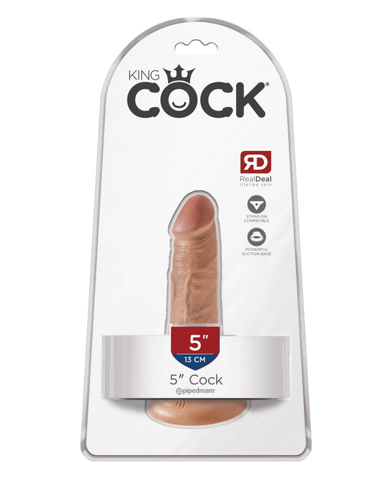 King Cock 5″ Cock – Tan Beige