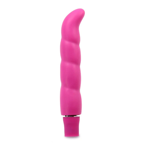 Eden 6.25" Pink Long Waterproof Multi-Speed Curved G-Spot Vibrator