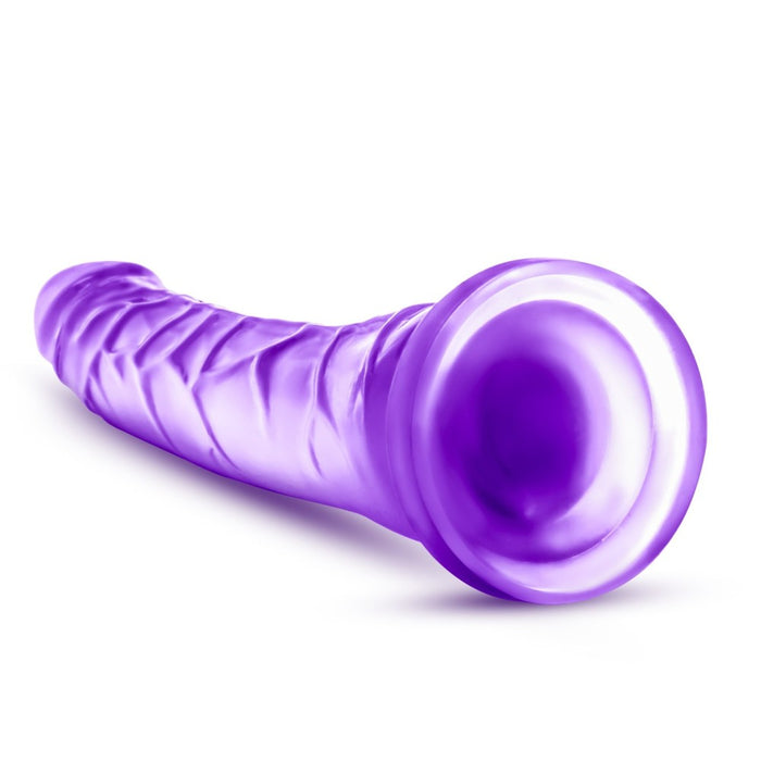 B Yours Sweet N' Hard 6 Realistic Purple 8.5-Inch Long Dildo With Suction Cup Base
