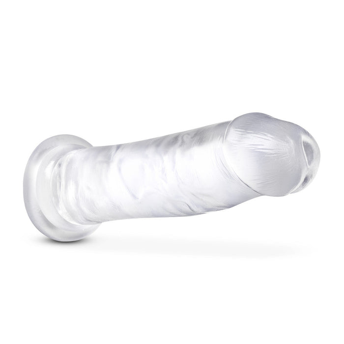 B Yours Plus Thrill Drill Realistic Clear 9-Inch Long Dildo With Suction Cup Base