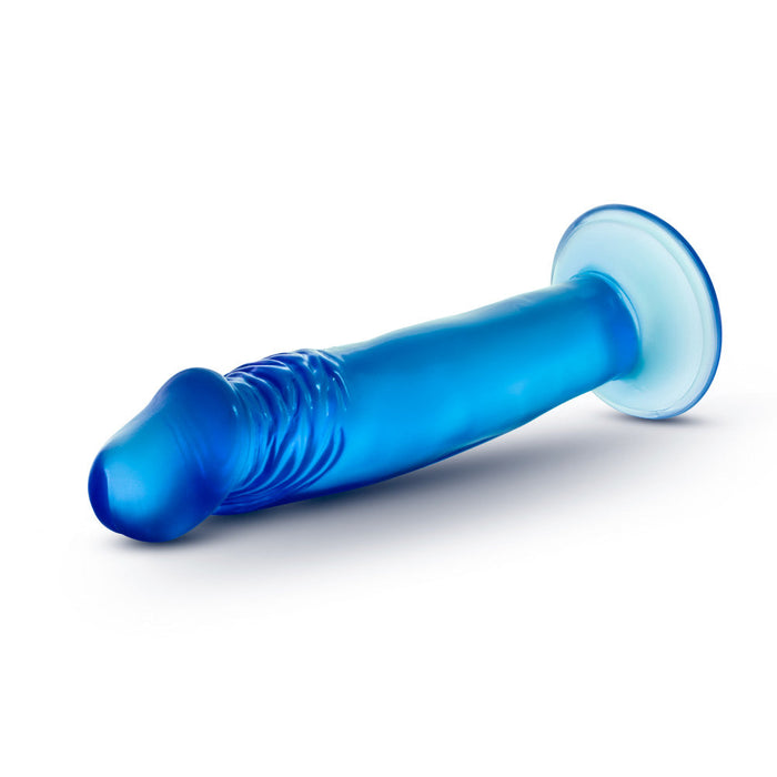 B Yours Sweet N' Small 6.5 Realistic Blue 6.5-Inch Long Dildo With Suction Cup Base
