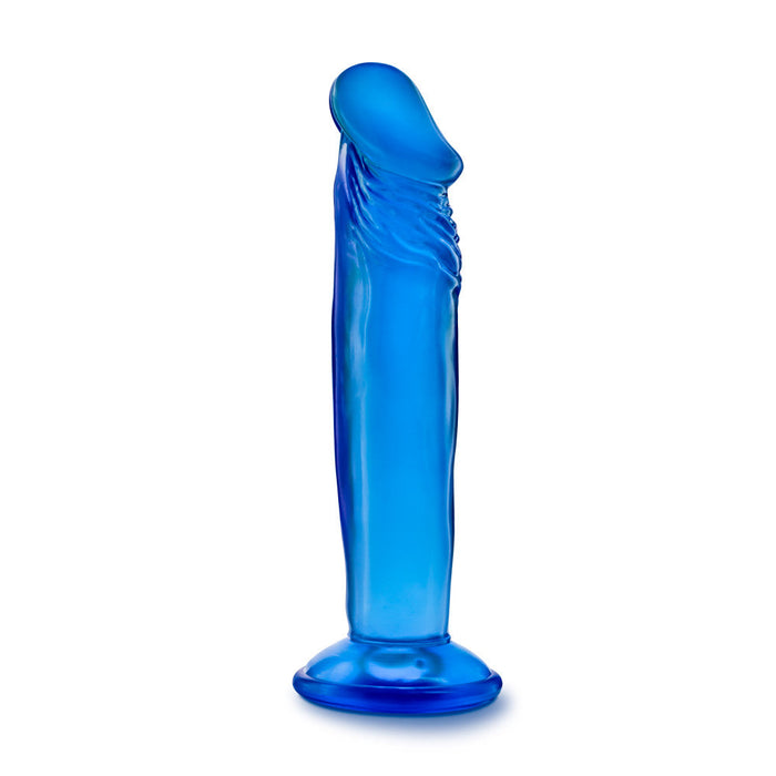 B Yours Sweet N' Small 6.5 Realistic Blue 6.5-Inch Long Dildo With Suction Cup Base