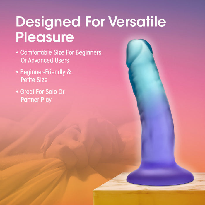 B Yours Morning Dew Realistic Sapphire 5.5-Inch Long Dildo With Suction Cup Base