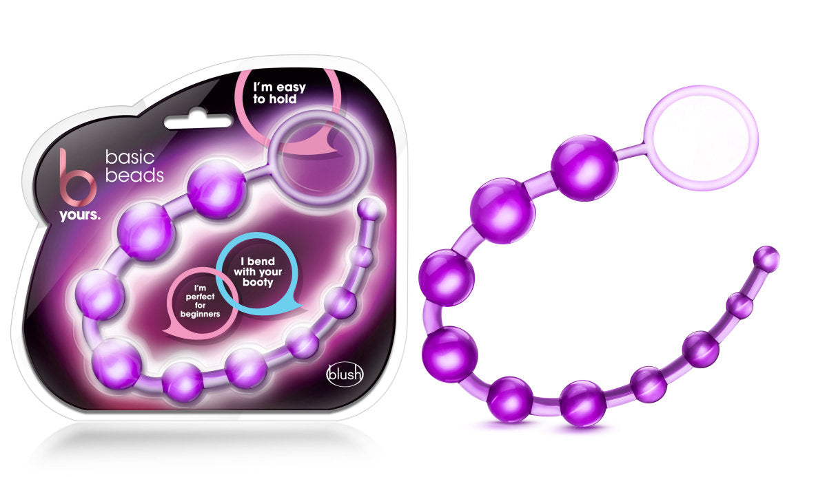 B Yours Basic Purple 12.70-Inch Anal Beads