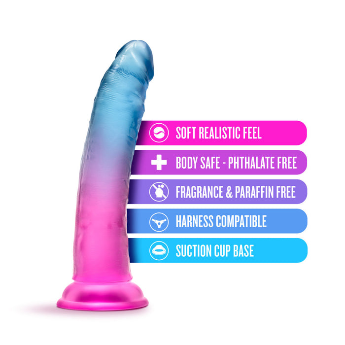 B Yours Beautiful Sky Realistic Sunset 7.5-Inch Long Dildo With Suction Cup Base
