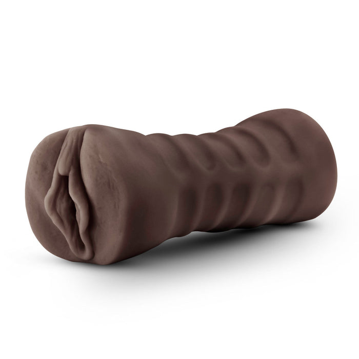 Eden Vibrating Pocket Pussy Masturbator - Brown