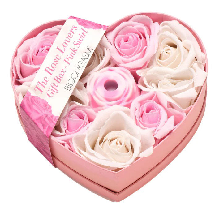 XR Brands Bl the Rose Lovers Gift Box - Pink Swirl