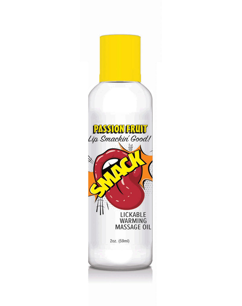 Little Genie Smack Warming and Lickable Massage Oil - Passion Fruit 2 Oz