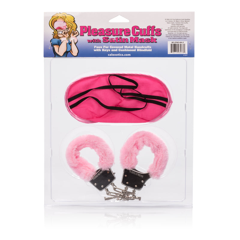 CalExotics Pleasure Cuffs With Satin Mask