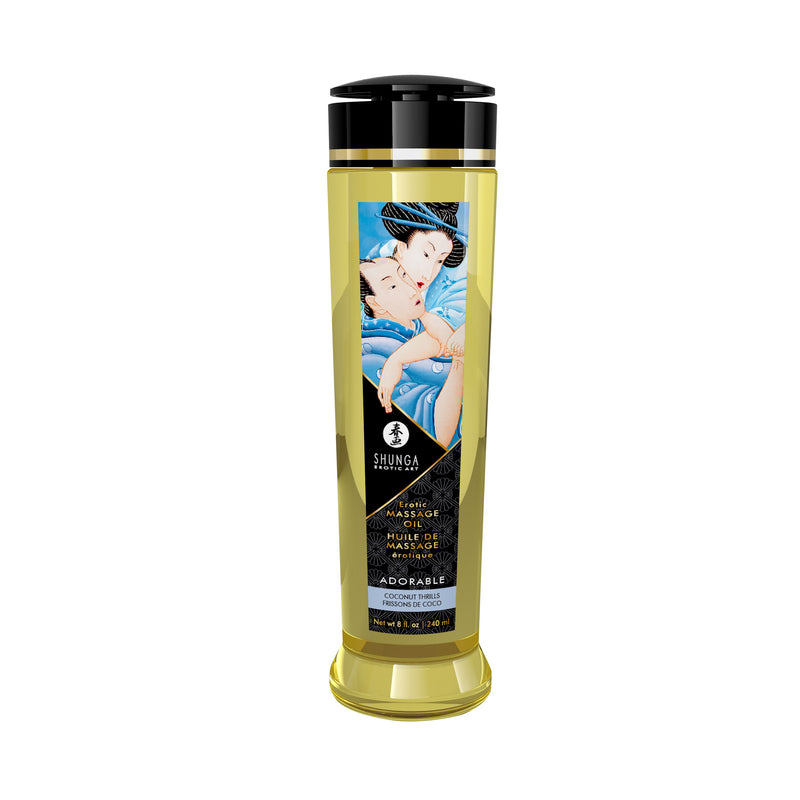 Shunga Massage Oils - Adorable 8 Fl. Oz. Coconut Thrills