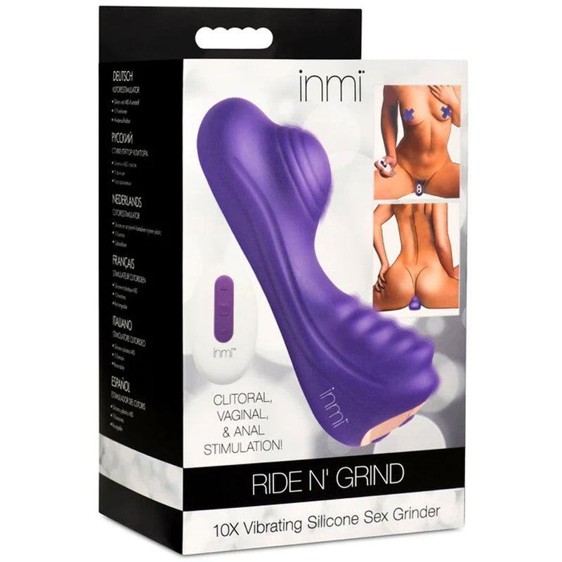 XR Brands Vibrating Silicone Grinder - Purple