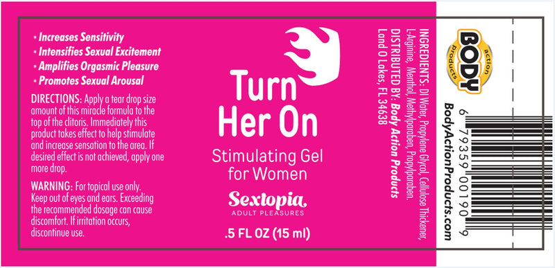 Body Action Turn Her on Gel for Women 5 Oz