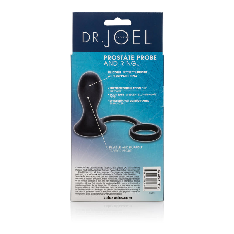 CalExotics Dr. Joel Kaplan Prostate Probe and Ring - Black