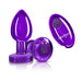 "Vibrating Purple Metal Remote Plug - Medium VB-CC9149"