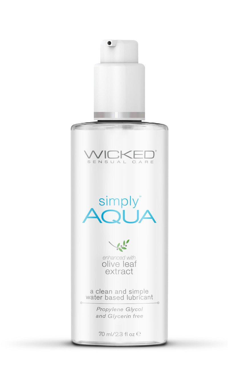 Wicked Sensual Care Simply Aqua Fragrance Free Lubricant - 2.3 Fl. Oz.