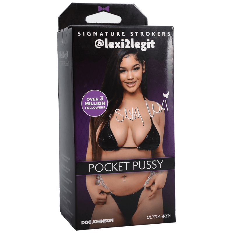 "Signature Strokers - Girls of Social Media Lexi2legit - Ultraskyn Pocket Pussy DJ5510-06-BX"
