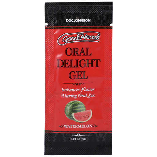 "Goodhead Oral Delight Gel Watermelon 0.24 Oz Bulk DJ1387-40-BU"