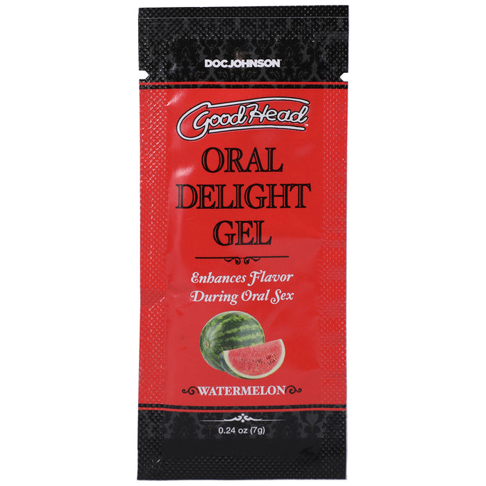 "Goodhead Oral Delight Gel Watermelon 0.24 Oz Bulk DJ1387-40-BU"