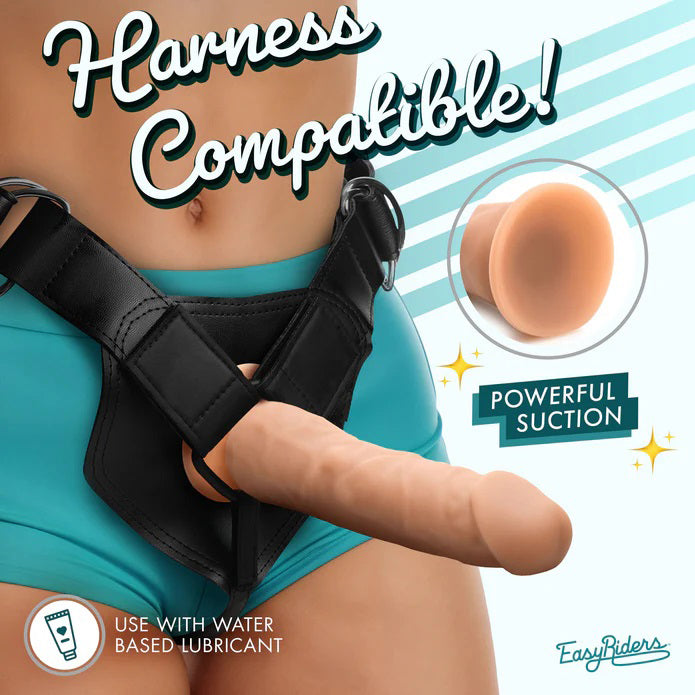 Curve Toys Easy Riders 7" Silicone Dildo - Medium