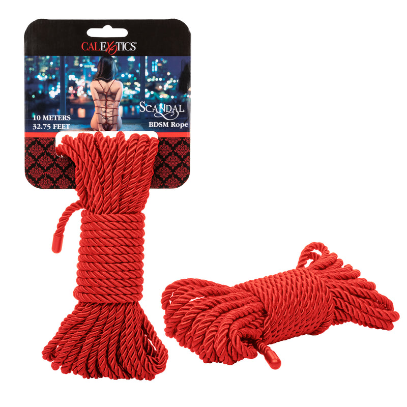 CalExotics Scandal BDSM Rope 32.75ft/ 10m - Red