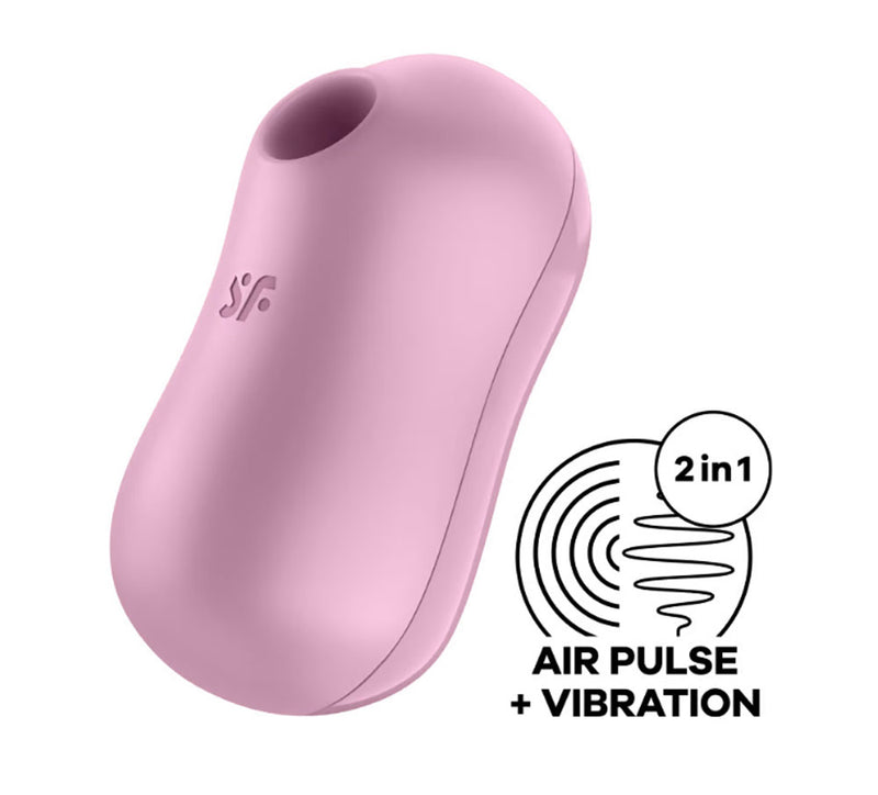 Satisfyer Satisfyer Cotton Candy - Air Pulse Stimulator Plus Vibrator - Lilac