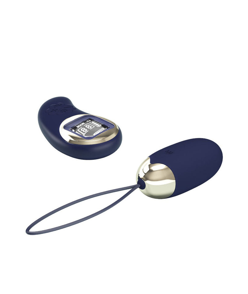 Pretty Love Mina Vibrating Remote Control Egg - Blue