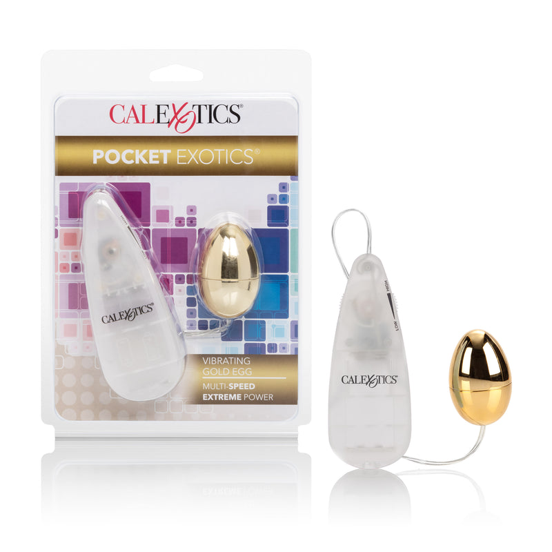 CalExotics Pocket Exotics Vibrating Egg - Gold