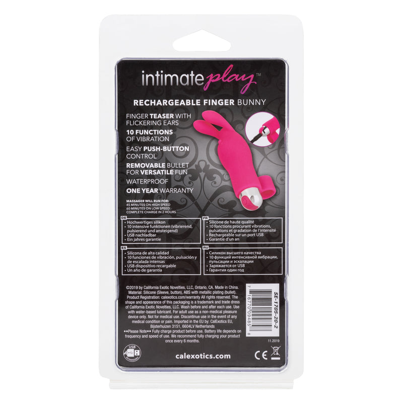 CalExotics Intimate Play Rechargeable Finger Bunny