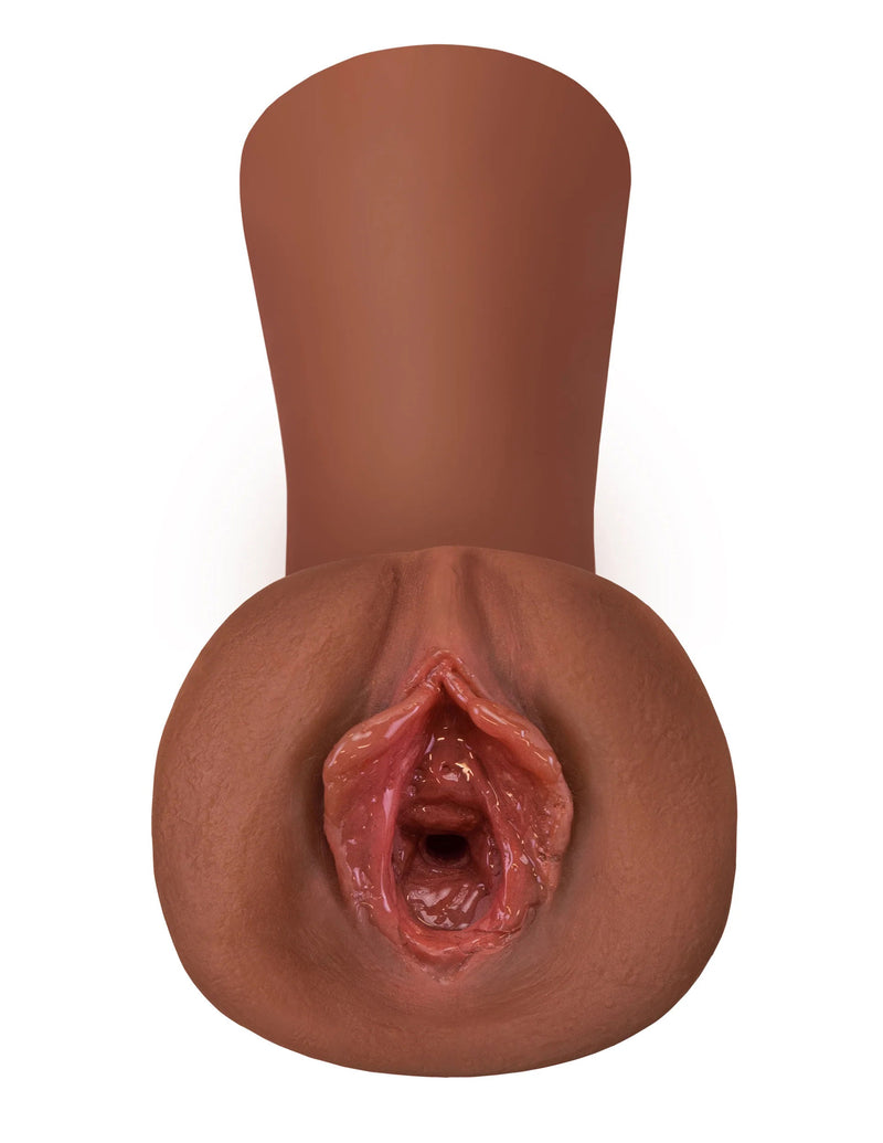 Pipedream Extreme Wet Pussies - Juicy Snatch - Brown - Stroker Masturbator - Realistic Pocket Pussy