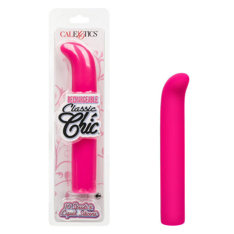 CalExotics Rechargeable Classic Chic Standard "G" Vibrator - Pink