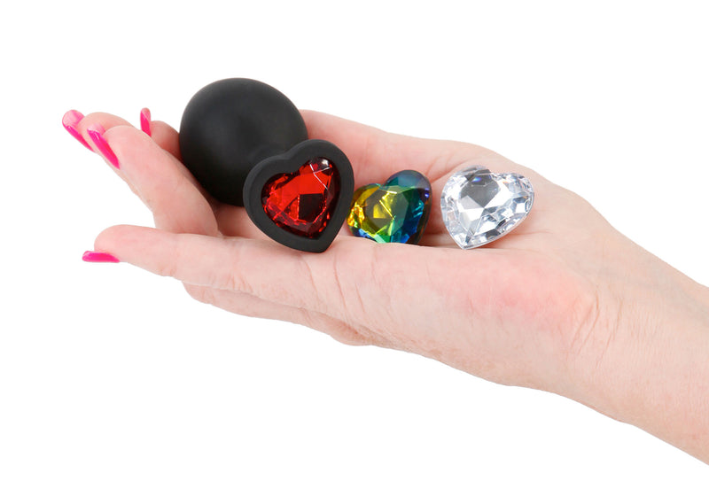 nsnovelties Glams Xchange Heart - Medium - Black