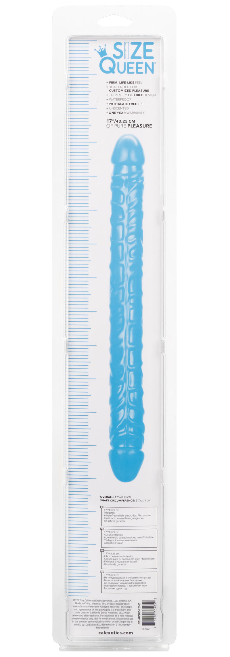 CalExotics Size Queen 17 inch/43.25 Cm - Blue