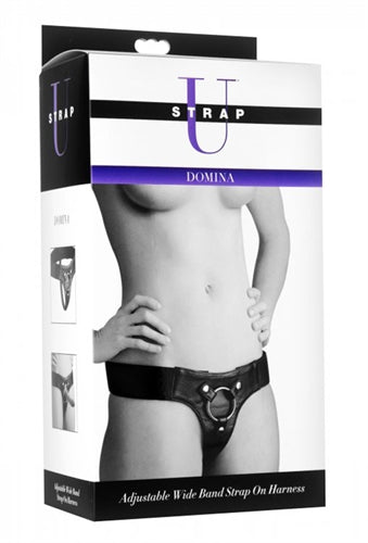 XR Brands Domina Adjustable Wide Band Strap on Harness