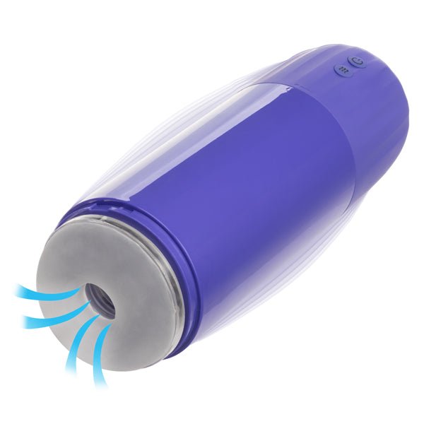 CalExotics Connect Stroker with Vibration and Suction - Purple - Stroker Masturbator - Canister Masturbation Cup