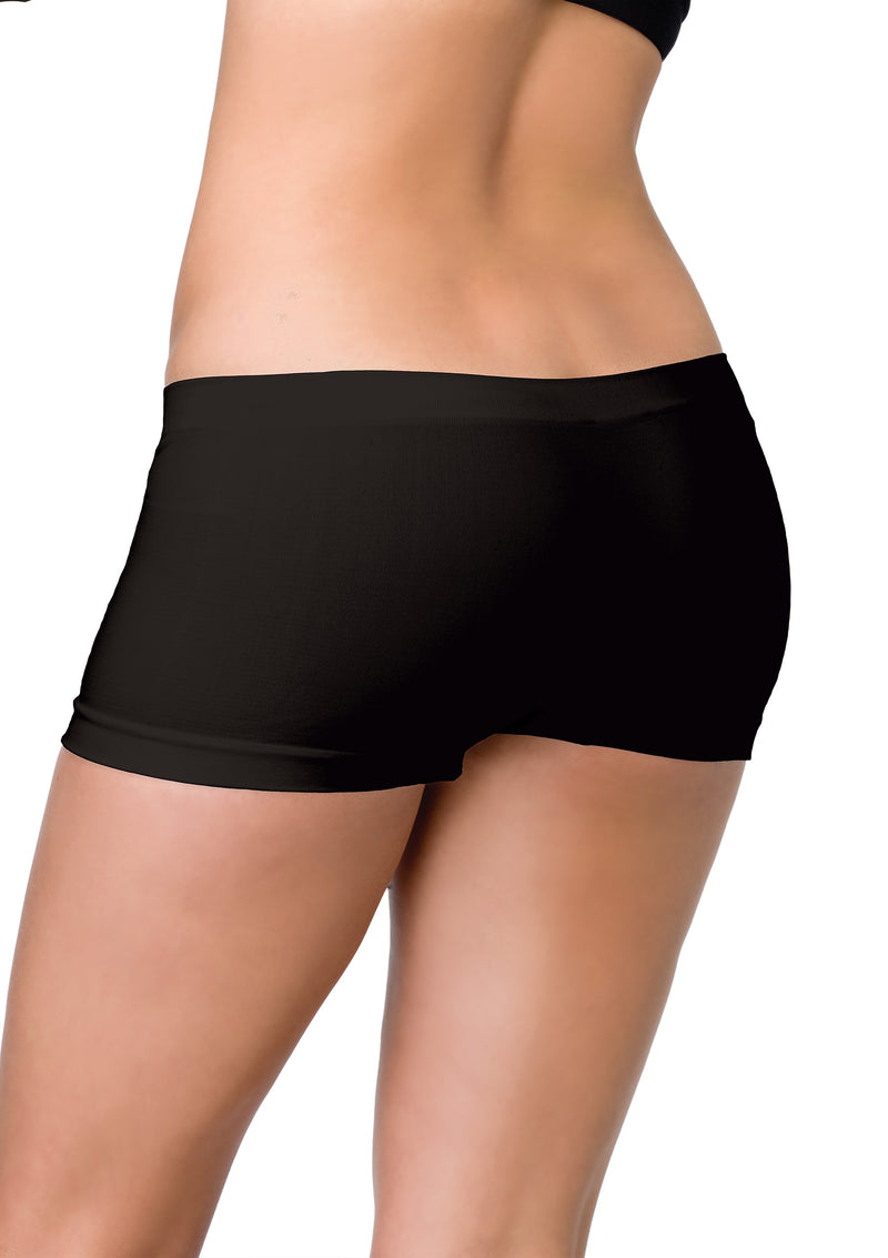 Leg Avenue Seamless Boyshorts - Black