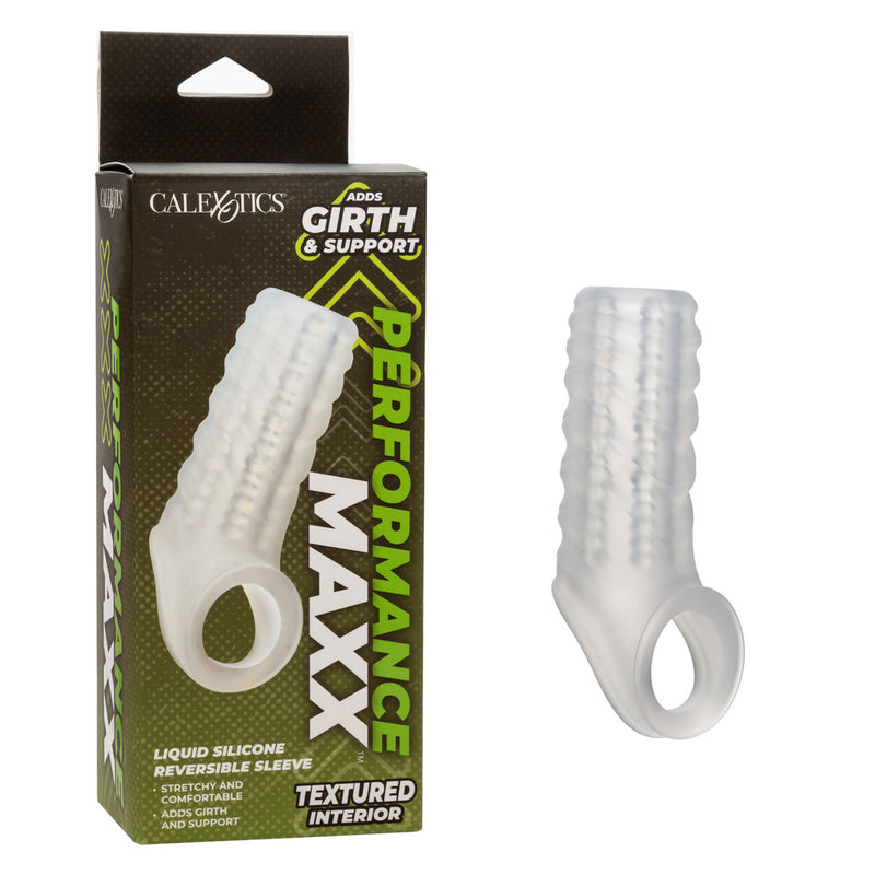 CalExotics Performance Maxx Liquid Silicone Reversible Sleeve - Clear