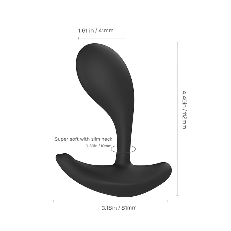 Honey Play Box Oly 2 App-Enabled Wearable Vibrator - Black