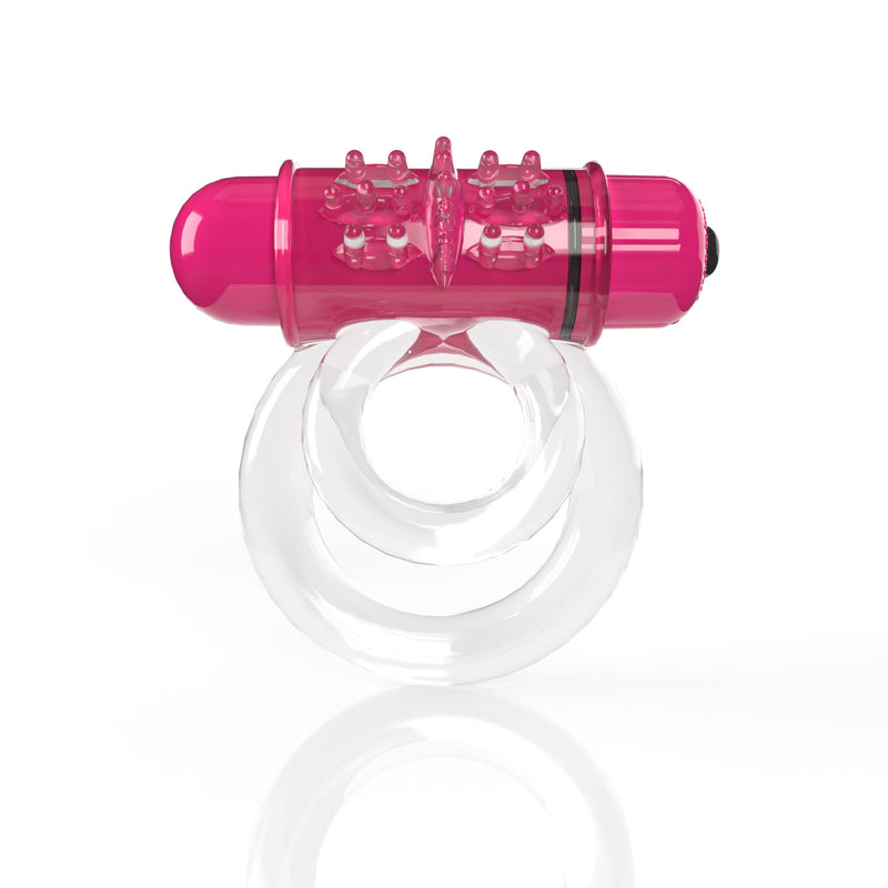 Screaming O Screaming O 4t - Double O 6 Super Powered Vibrating Double Ring - Strawberry