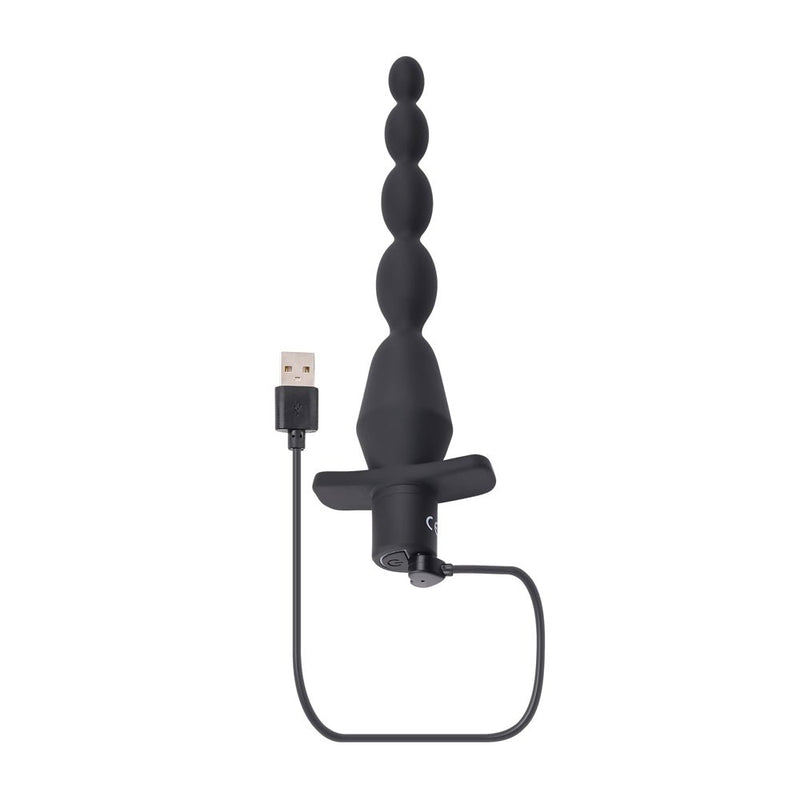 Evolved Novelties Vibrating Butt Beads - Black