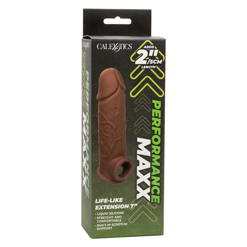 CalExotics Performance Maxx Life-Like Extension 7 Inch - Brown