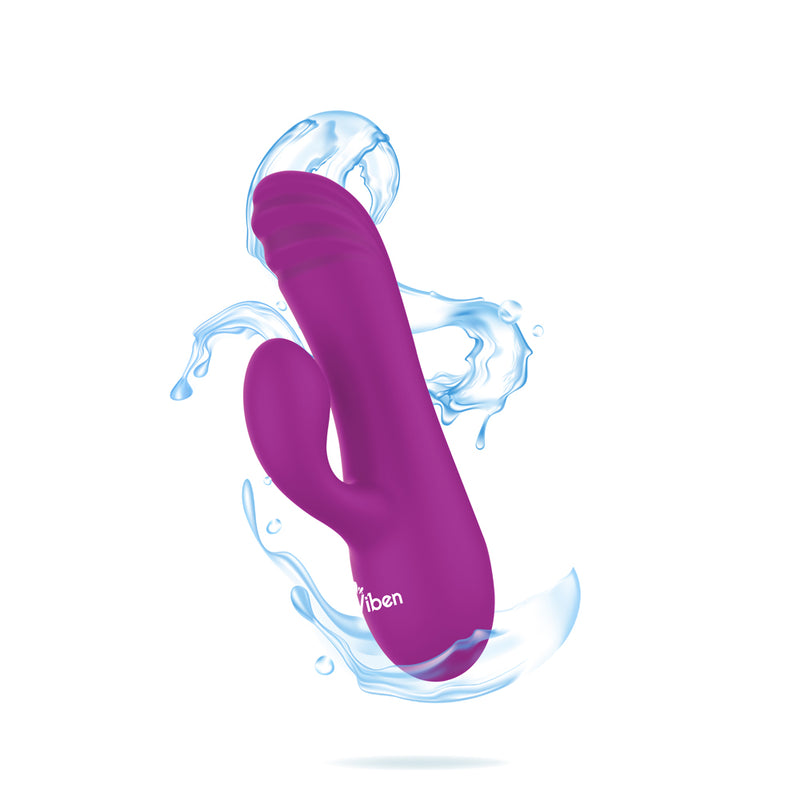Viben Jolie Mini Pleasure Ridges Rabbit Vibe - Berry