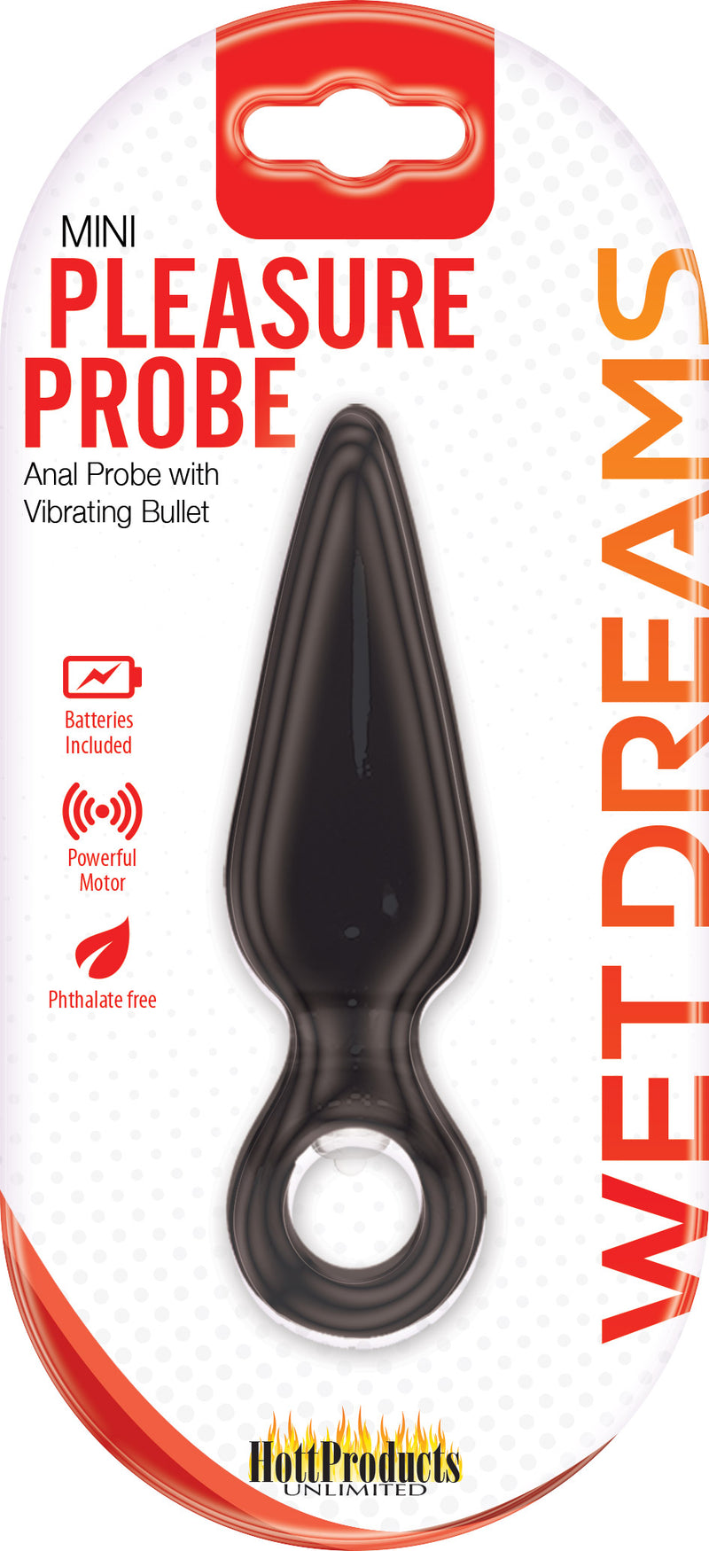 Hott Products Wet Dreams Mini Pleasure Probe - Black