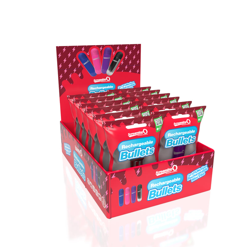 Screaming O Screaming O Rechargeable Bullets in Pop Box - Assorted