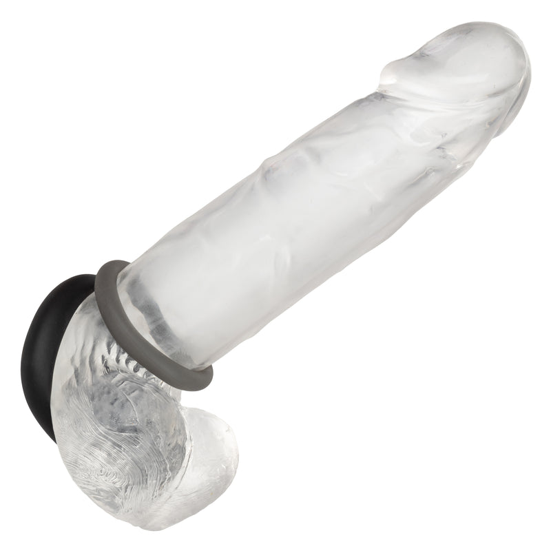 CalExotics Alpha Liquid Silicone Prolong Set of 2 - Black/gray