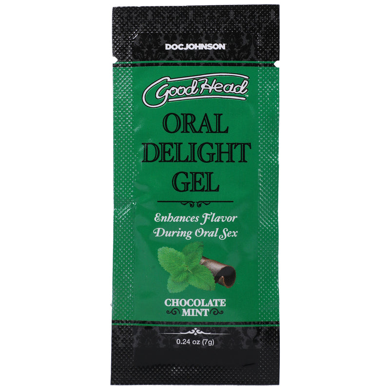 Doc Johnson Goodhead - Oral Delight Gel - Chocolate Mint - 0.24 Oz Bulk