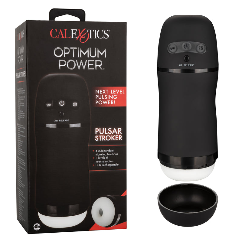 CalExotics Optimum Power Pulsar Stroker - Automatic Stroker Masturbator - Canister Masturbation Cup