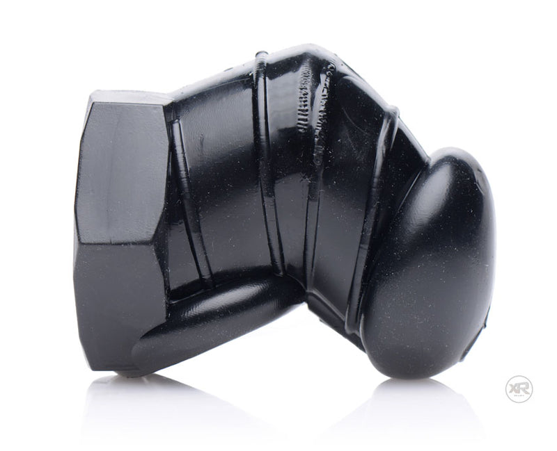 XR Brands Master Series Detained - Black Restrictive Chastity Cage