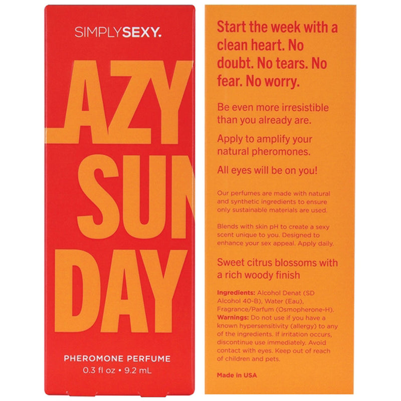 Classic Brands Simply Sexy Pheromone Perfume Lazy Sunday 0.3 Oz