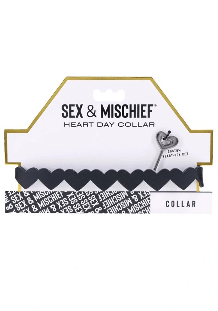 Sportsheets Heart Day Collar - Black